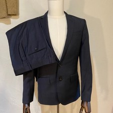 J.CREW Ludlow 2 Piece Suit 34S 30x27 Slim Fit Gray Wool Tollegno 1900 Italy picture