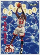 1998-99 Fleer Tradition Michael Jordan Plus Factor #142 Bulls Insert HOF Legend picture