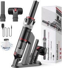BSRCO Handheld Vacuum Cordless, 8K Pa HVC-H8R - Black Red picture