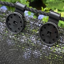 5/10/100pcs Black Plastic Net Clips - For Shade Cloth & Garden Netting Fixing picture