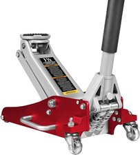 Big Red Aluminum and Steel Car Floor Jack 1.5Tons Low Profile Dual Piston Red picture