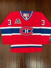 Vintage Patrick Roy Montreal Canadiens 1993 Stanley Cup jersey red men's size picture