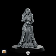 Regrid Orb Miniature Noble Seer Mage Sorceress 28mm & 32mm Unpainted Resin Haito picture