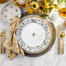 WILLIAMS SONOMA - Bee Dinner Plates , Set of 4 / 8 picture