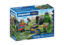 Playmobil #72116 Troll with Lion Knight Treasure - Brand New picture