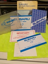 82' Subaru Brat OEM Owners Manual & Owner Documents PLUS Clymer Shop Manual picture