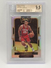 2016-17 Ben Simmons Select Courtside Silver Prizm #251 RC Rookie BGS 9.5 GEM jc picture