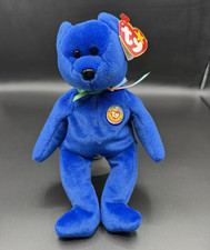 🔥🔥Ty Beanie Babies Cubbie Blue Bear Plush Beanbag 1998 Vintage w/ Hang Tag picture