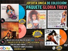 ​PAQUETE GLORIA TREVI (3 LPs DE VINILO DE COLOR + SET 3 + DVD TODO NUEVO SELLADO picture