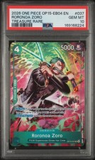 2026 ONE PIECE ADVENTURE ON KAMI'S ISLAND TREASURE RARE #037 RORONOA ZORO PSA 10 picture