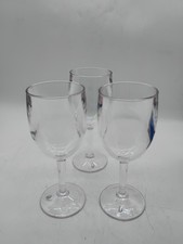 G.E.T. SW-1404-1-SAN-CL-EC 8oz Shatterproof Plastic Wine Glasses Clear Set of 3 picture