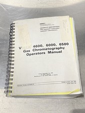 Varian Gas Chromatograph Vista 4600, 6000, 6500 - Users Guide / Manual picture