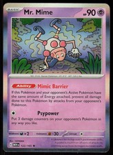 Mr. Mime 122/165 Rare 151 Pokemon Holo Near Mint picture