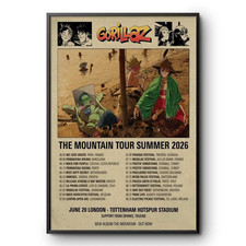 Gorillaz The Mountain Tour Summer 2026 Europe And UK Poster picture