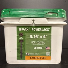 250 SPAX Powerlags T-Star Washer Head Exterior Screws 5/16