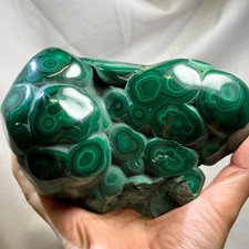 2.6Lb Large Natural Polished Malachite Statement Crystal Mineral Decoration Heal picture