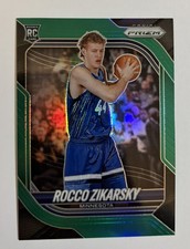 2025-26 Panini Prizm - Rocco Zikarsky #36 Green Prizm (RC) picture