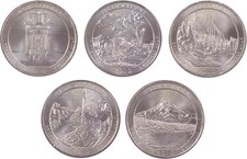 2010 P Quarter 5 Coin Set Clad Uncirculated Mint State 25c Collectible picture