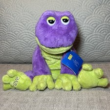 NWT RARE Kohls Cares BRAVE Frog 14” Plush Purple Green Stuffed Animal VHTF picture