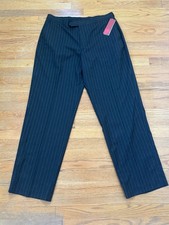Makaveli Branded Men's Pinstripe Dress Pants Black Size 38x34 New With Tags NWT picture
