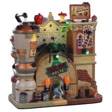Lemax Spooky Town Halloween Village Spider Cider House 05606 picture