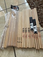lot of 16 pairs of timbale sticks, VicFirth, Vater, Zildjian and Tycoon picture