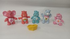 Vintage Kenner 1980's Care Bears PVC  Poseable Figures Toy LOT Of 5 picture