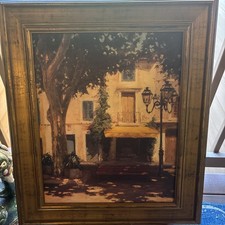 Vintage Framed Signed Art by KIKU POCH. picture