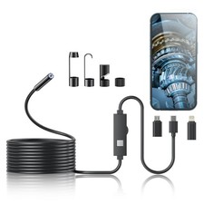 Endoscope Camera 1920P HD Borescope 8 Adjustable LED Lights 9.84ft Single Lens picture