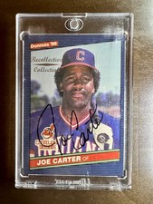 2002 Donruss Recollection Collection Auto JOE CARTER - 86 Donruss /50 picture