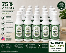 Premium 75% Vinegar - Lab Strength - Concentrated 75% Acetic Acid - White picture
