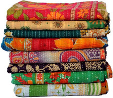 Royal Craft Wholesale Lot of Indian Vintage Kantha Quilt Handmade Throw Reversib picture