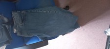 Wrangler Jeans Blue Mens 40x30 Relaxed Zip Fly Straight Dark Wash Distressed picture