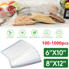 100-1000 Quart Vacuum Sealer Bags 6x10 8x12 Embossed Food Saver Storage Package picture