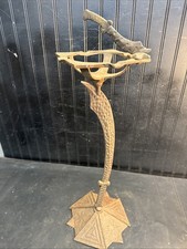 Antique Cast Iron Dagger Sword Ashtray Smoke Stand Shriners Temple picture