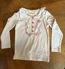 Matilda Jane 2T Girls Grey Purple Collared Long Sleeve Button Knit Tee picture