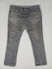 Weatherproof Vintage Jeans Mens 40x32 Gray Denim Cotton Stretch Straight Leg picture