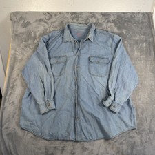 Boulder Creek Trading Co. Denim Mens LS Big Tall 4XL Preowned picture