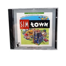 Sim Town Sealed Disc Mac PC CD EA Game SimTown 1994-2002 New Build Your Town USA picture