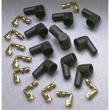 Taylor Cable 46057; Distributor Boot & Terminal Kit 90 deg Black, Female/Socket picture