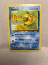 Psyduck 53/62 Common Fossil Unlimited Pokemon Card WOTC 1999 Vintage NM picture