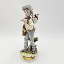 Antique Signed D.Belloire Italy Porcelain Hand Painted Figurine 8” Capodimonte picture