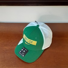 Nike Baylor Bears Rise Trucker Cap Adult M/L Green Adjustable Team Issue New picture