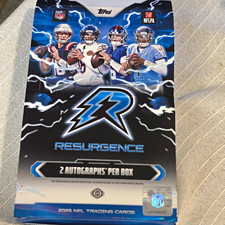 Topps 2025 Resurgence NFL Football Trading Cards Hobby Box 2 Auto Open Box Read picture