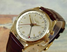 1960's Vintage VULCAIN Cricket ALARM, Stunning SILVER Dial, Serviced picture