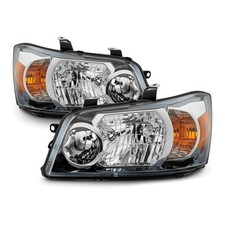 2pc Chrome Housing Clear Lens Headlight For Toyota Highlander 01-07 TO2502151 picture
