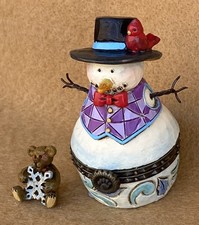 Boyds Bears and Jim Shore 2014 Artie Frostkin with Flake NIB picture