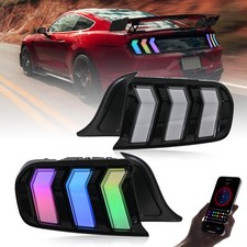 Clear RGB Full LED Tail Lights Fit For Ford Mustang 2015-2023 Fashion Rear Lamp picture