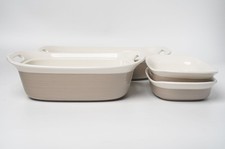 CorningWare Etch Sand Stoneware 3QT/2.5QT Casserole, 27OZ Baker *SELECT* picture