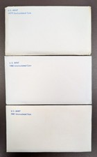 1979-1981 P & D U.S. Mint Sets Uncirculated OGP Envelope Lot of (3) Annual Sets picture